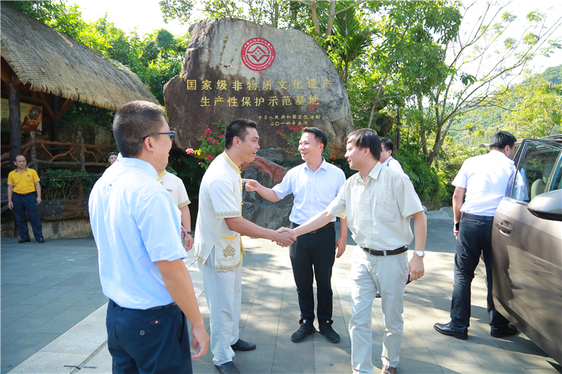 1、海南省商務廳黨組書記、廳長陳希一行到檳榔谷調研