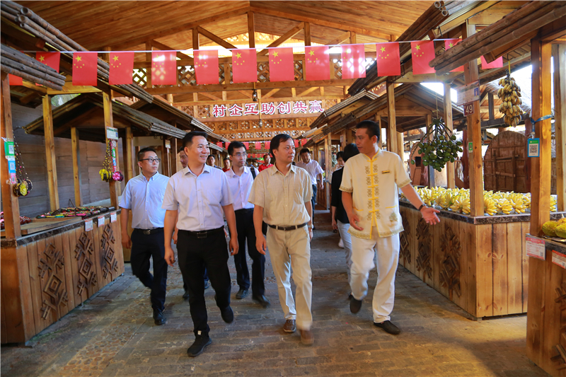 8、海南省商務廳黨組書記、廳長陳希一行到檳榔谷調研